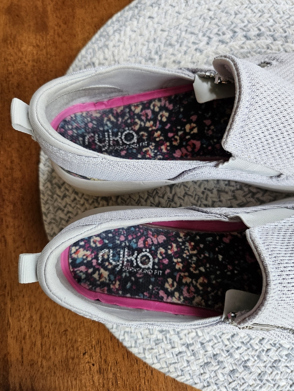Ryka Women’s Mesh Slip-Ons Shoe with Floral Detail - Picture 5 of 8